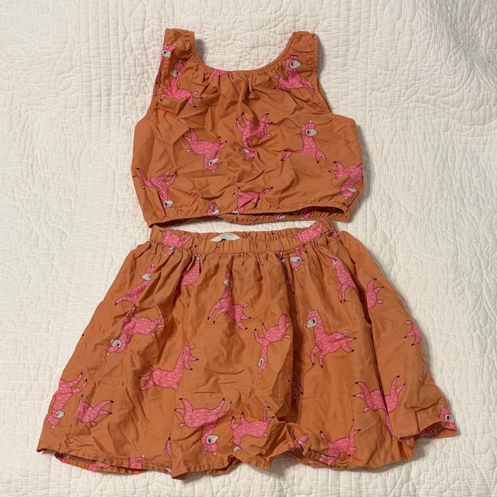 H&M Orange and Pink Patterned Set